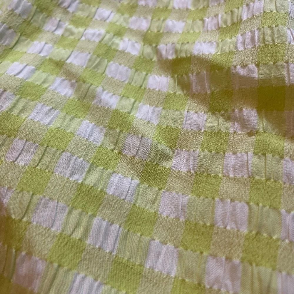 For Love & Lemons Green Gingham Halter Cut Out Maureen Midi Dress NWY Size L